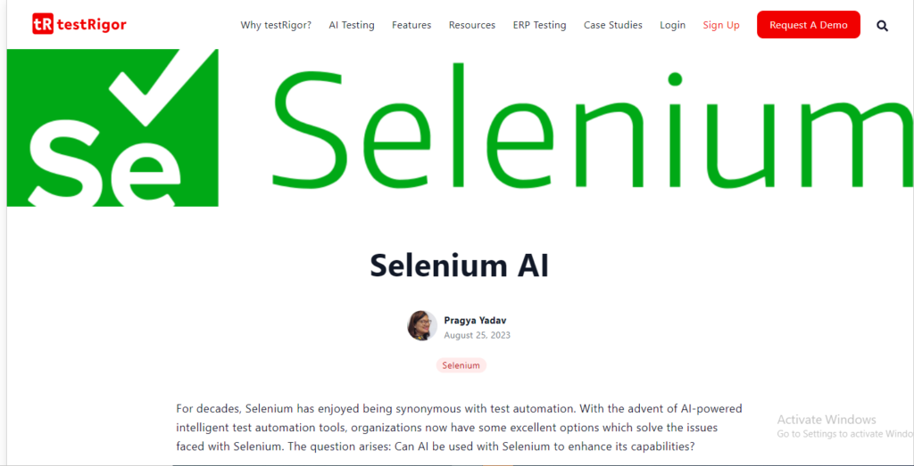 Selenium AI